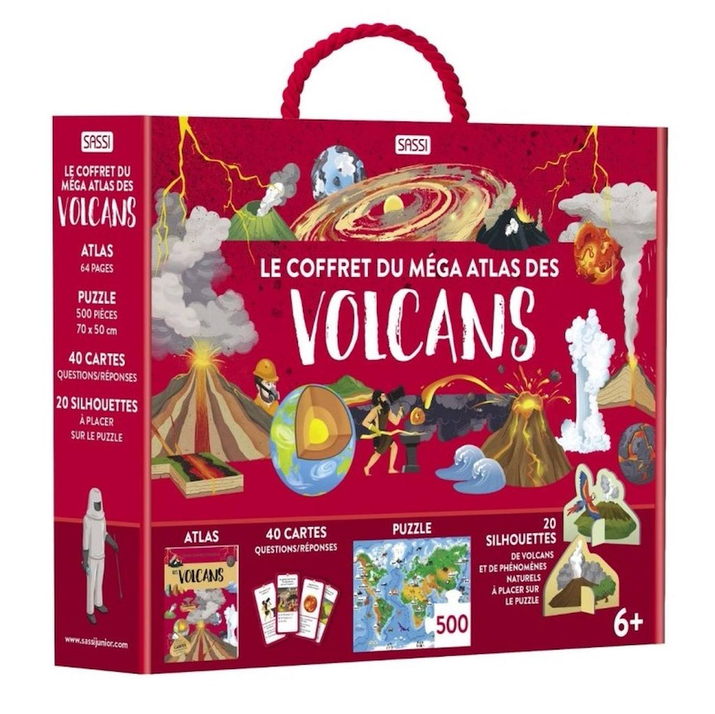 Méga atlas des volcans rouge