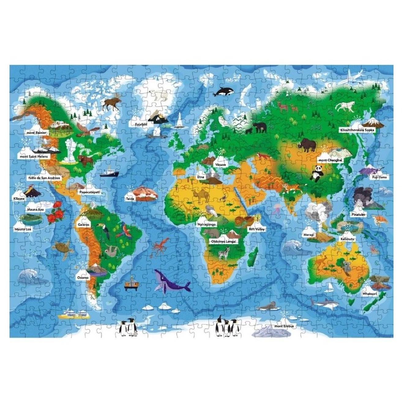 Méga atlas des volcans rouge