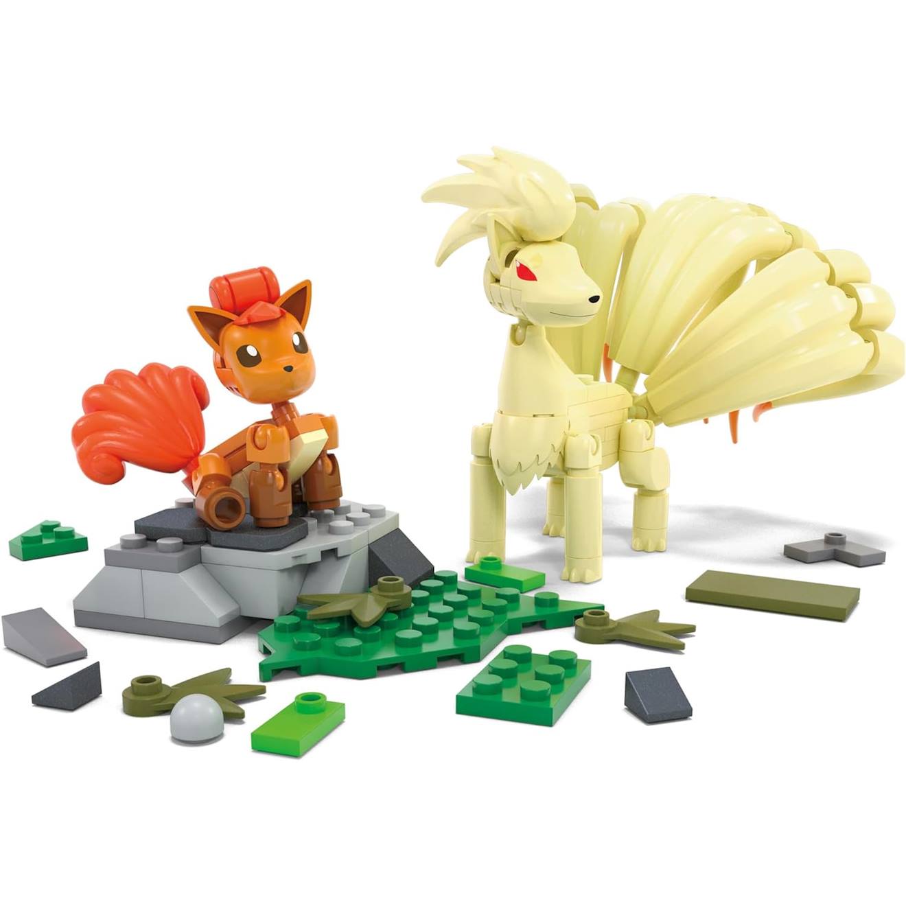 Mega pokémon - coffret de construction avec figurines goupix et feunard multicolore