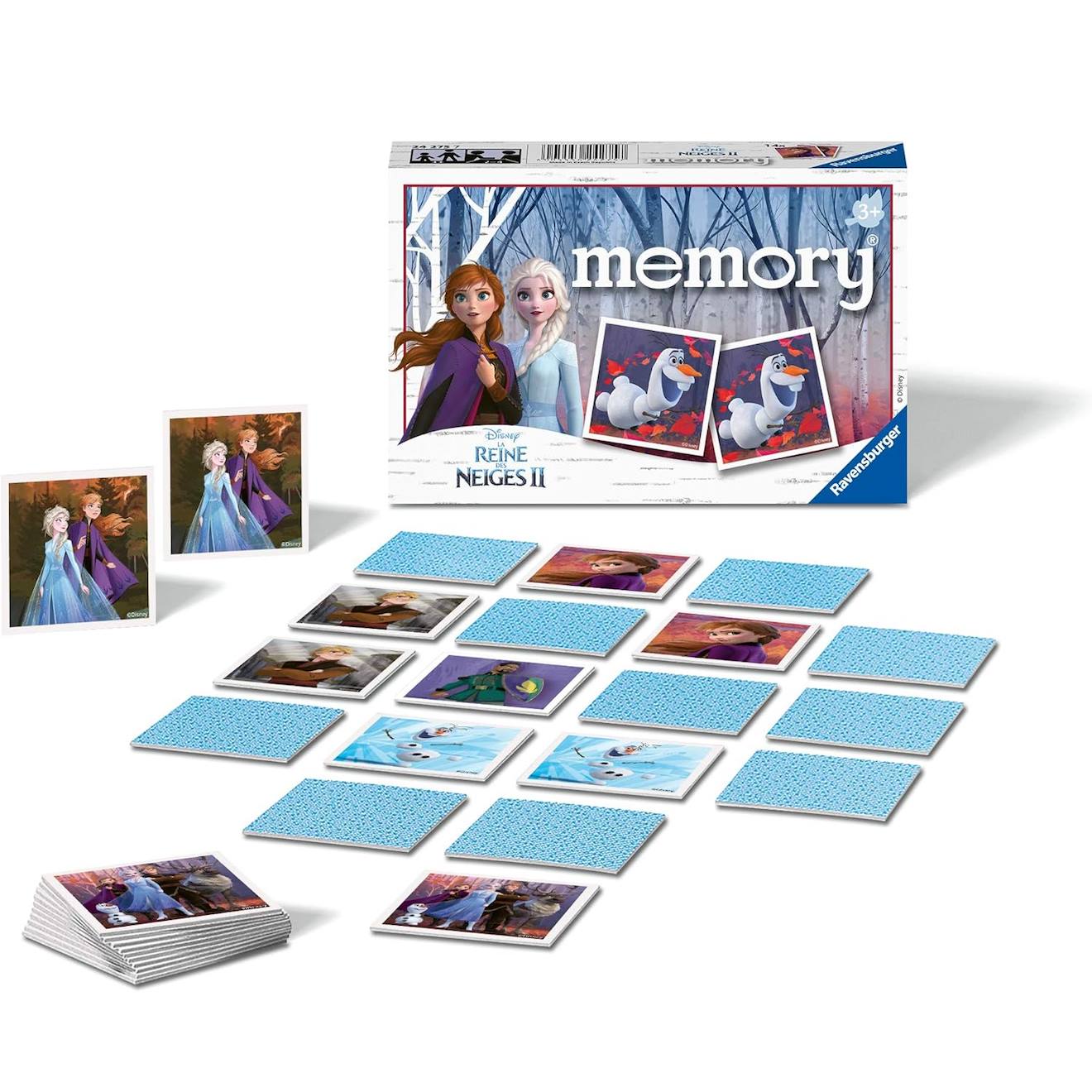 Memory Disney La Reine des Neiges 2 blanc