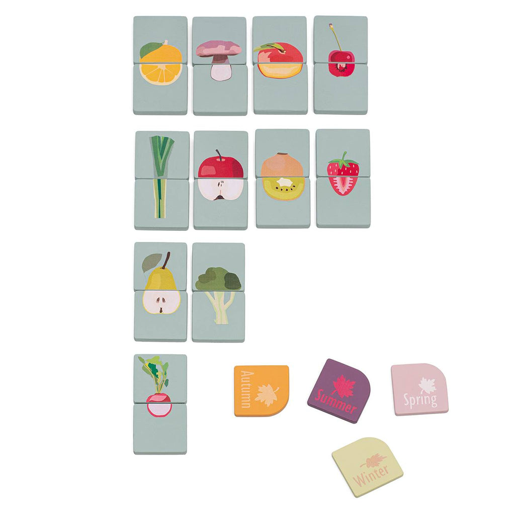 Memory fruits, légumes et saisons violet