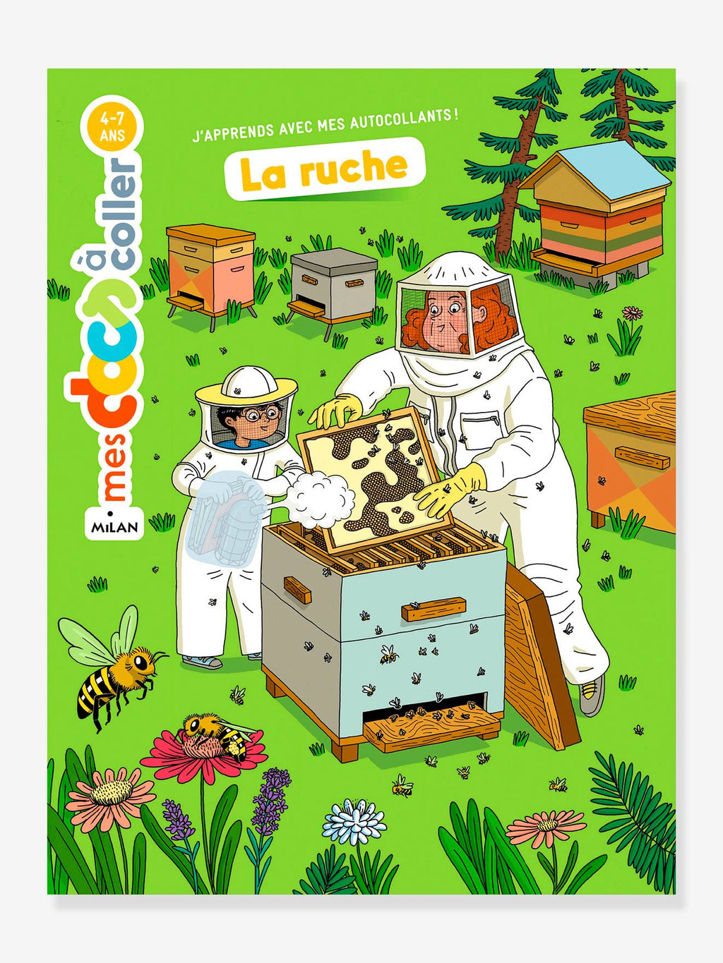 Mes docs à coller - la ruche - éditions milan blanc