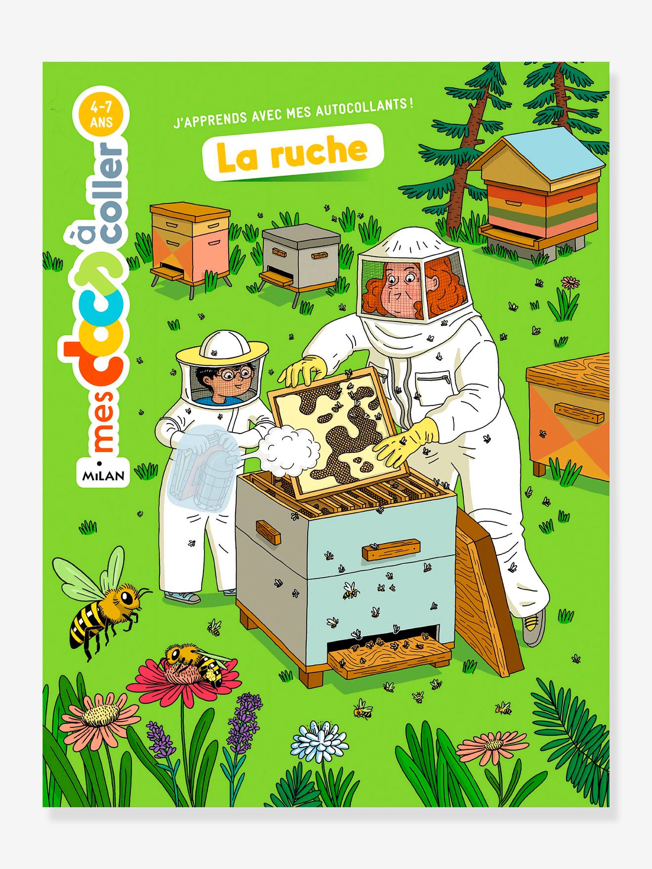 Mes docs à coller - la ruche - éditions milan blanc