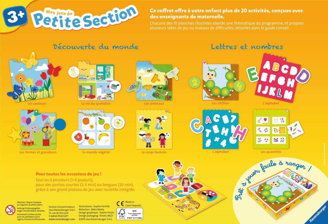 Mes jeux de petite section 20 activités multicolore