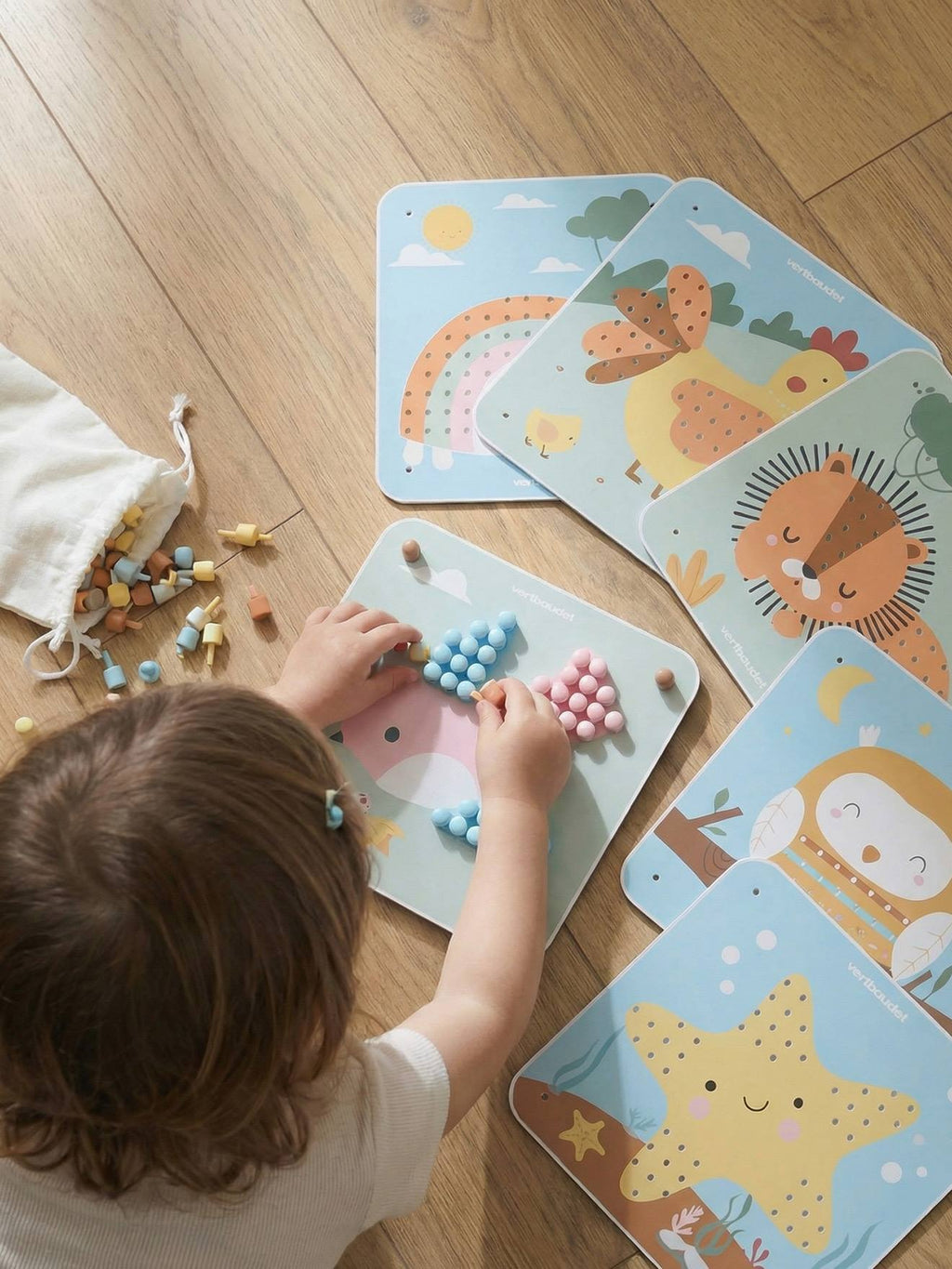 Mes premières mosaïques en bois FSC multicolore
