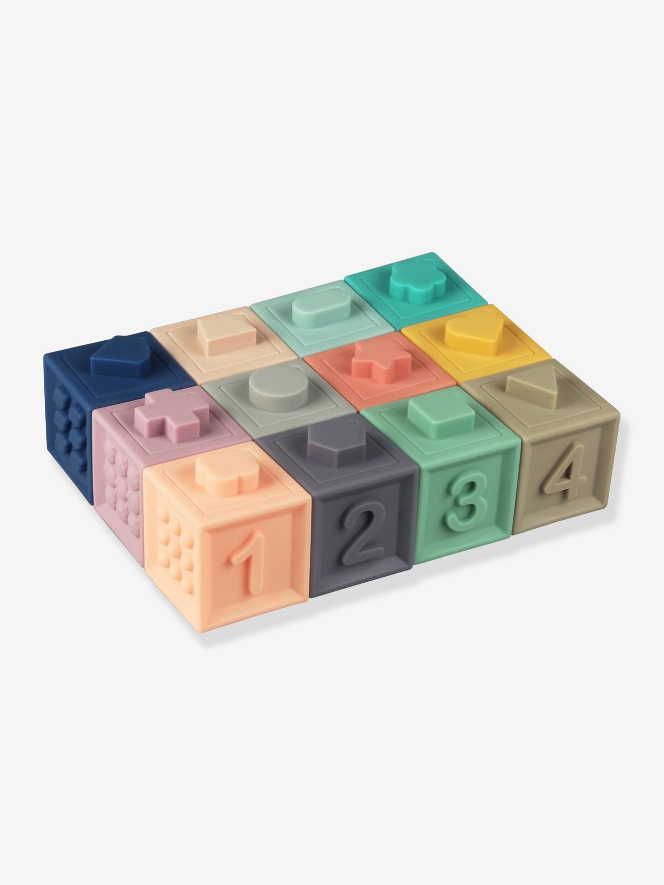 Mes premiers cubes éducatifs pastel multicolore