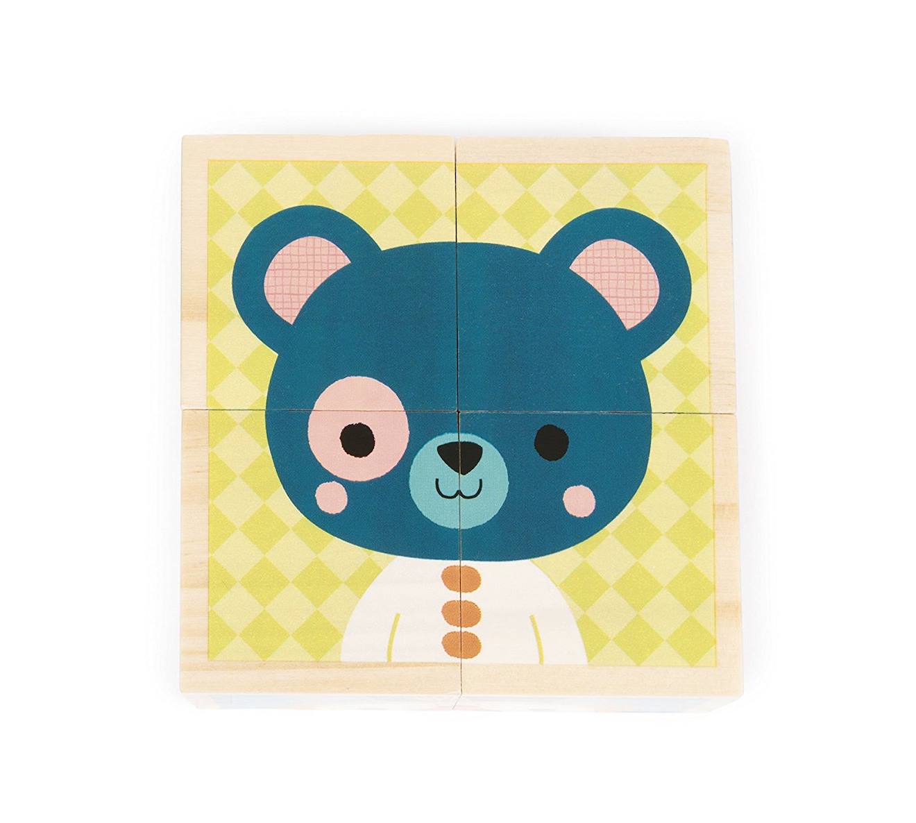 Mes premiers cubes - portraits de la forêt bleu