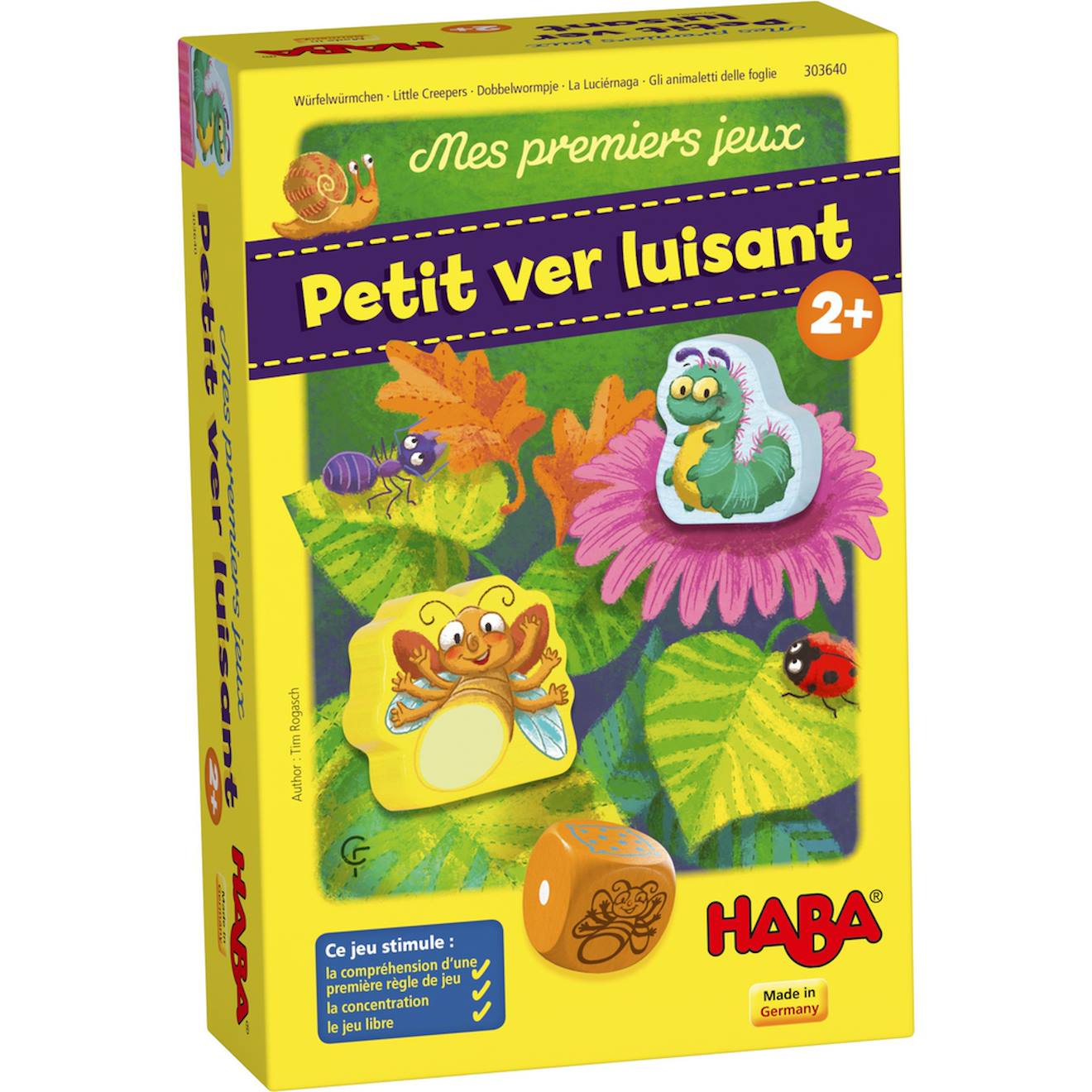 Mes premiers jeux - petit ver luisant jaune