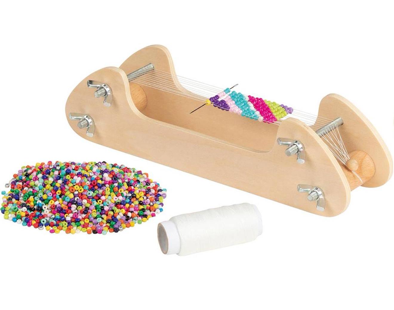 Métier à tisser des perles beige
