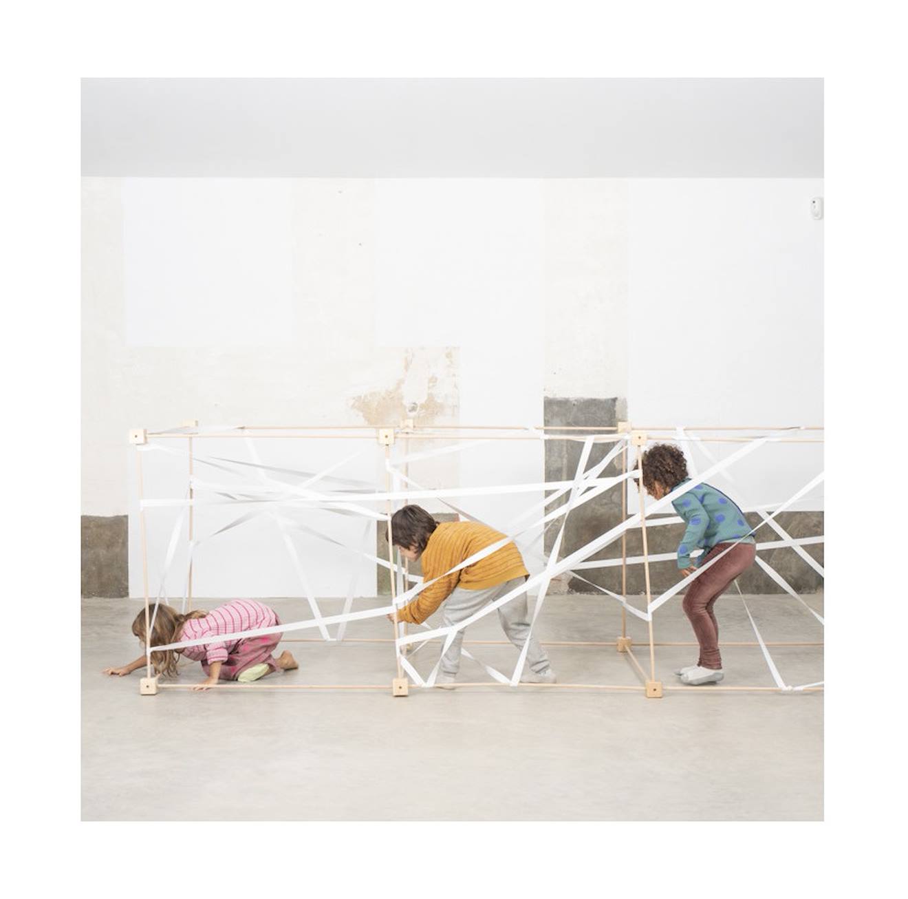 Mètre cube trigonos beige