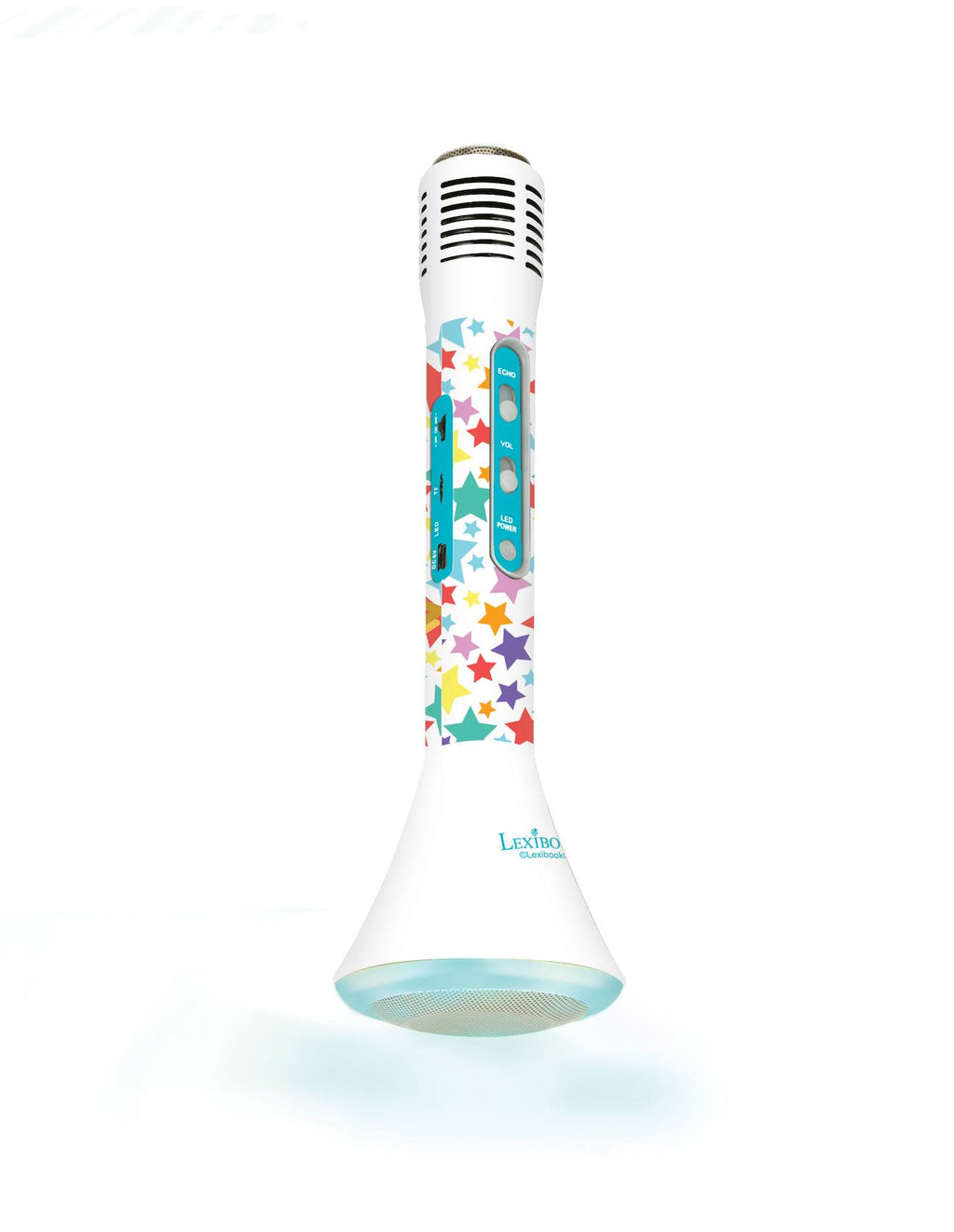 Micro karaoké sans fil avec enceinte Bluetooth iparty multicolore