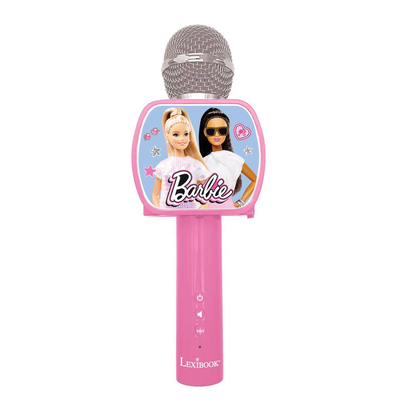 Micro karaoké sans fil Barbie avec enceinte Bluetooth multicolore