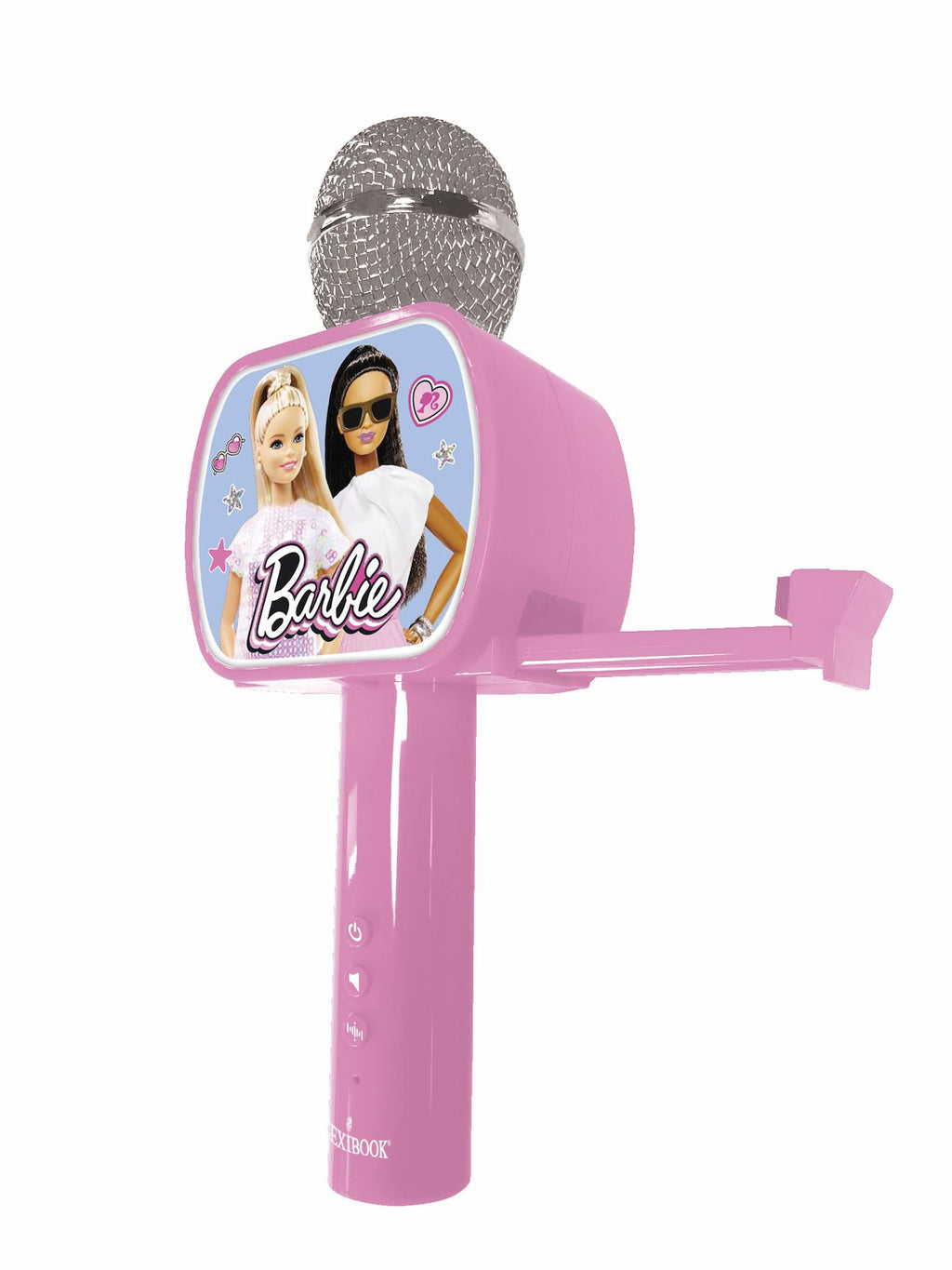 Micro karaoké sans fil Barbie avec enceinte Bluetooth multicolore