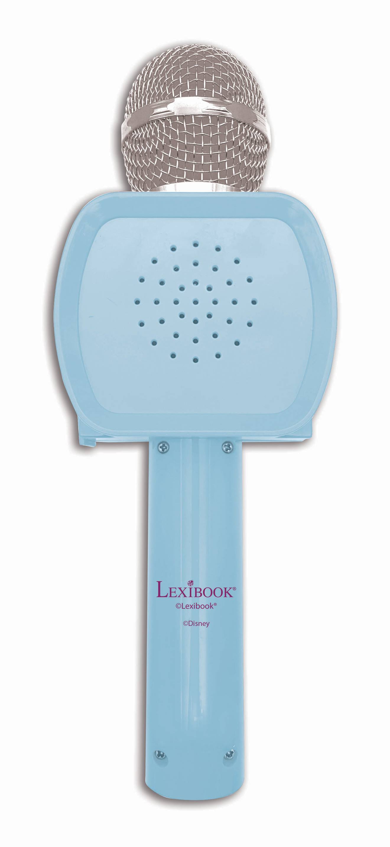 Micro karaoké sans fil Reine des Neiges avec enceinte Bluetooth multicolore