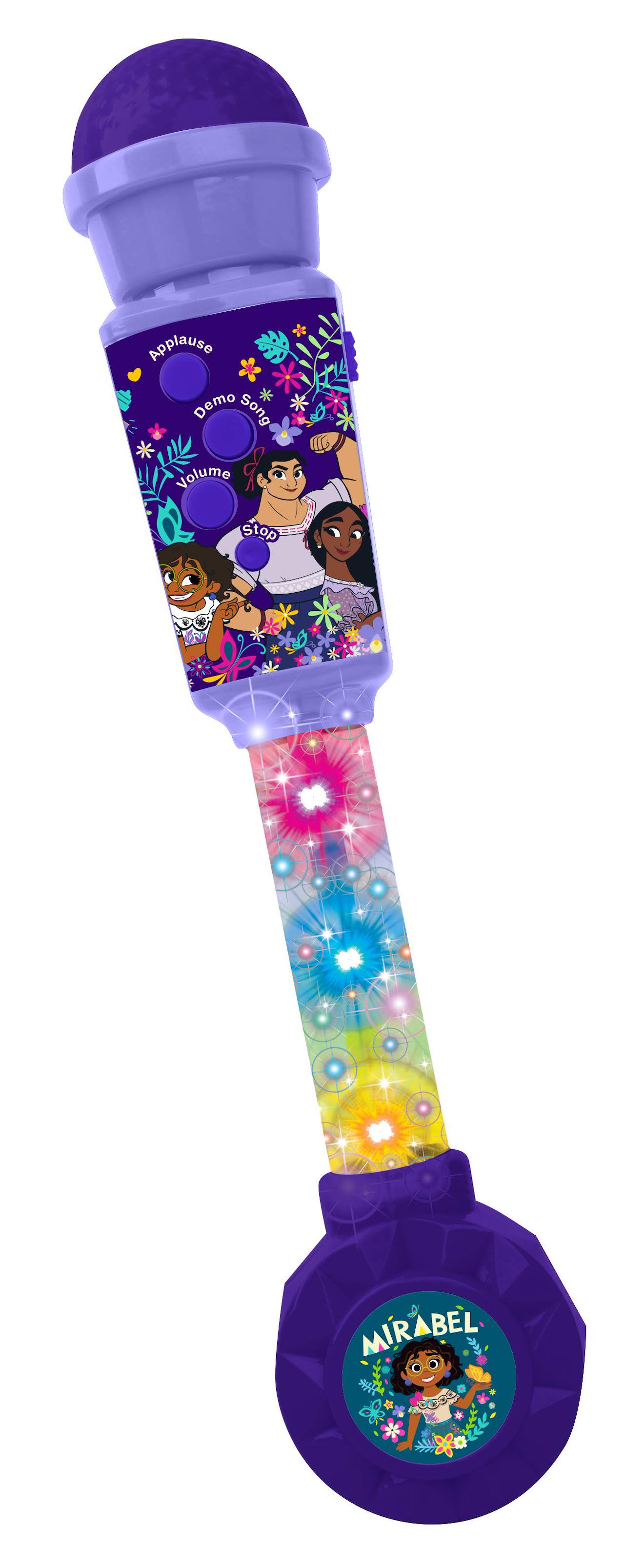 Microphone Encanto avec tube lumineux et enceinte multicolore