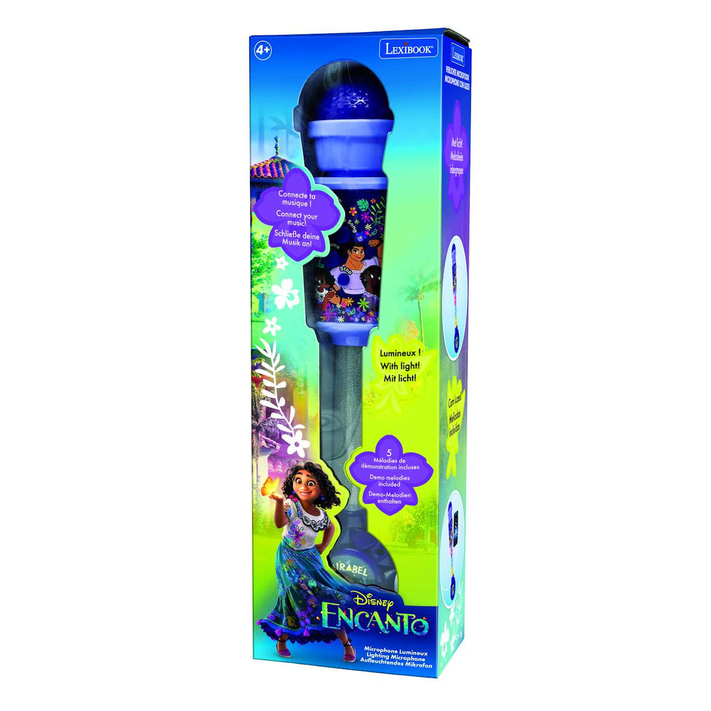Microphone Encanto avec tube lumineux et enceinte multicolore
