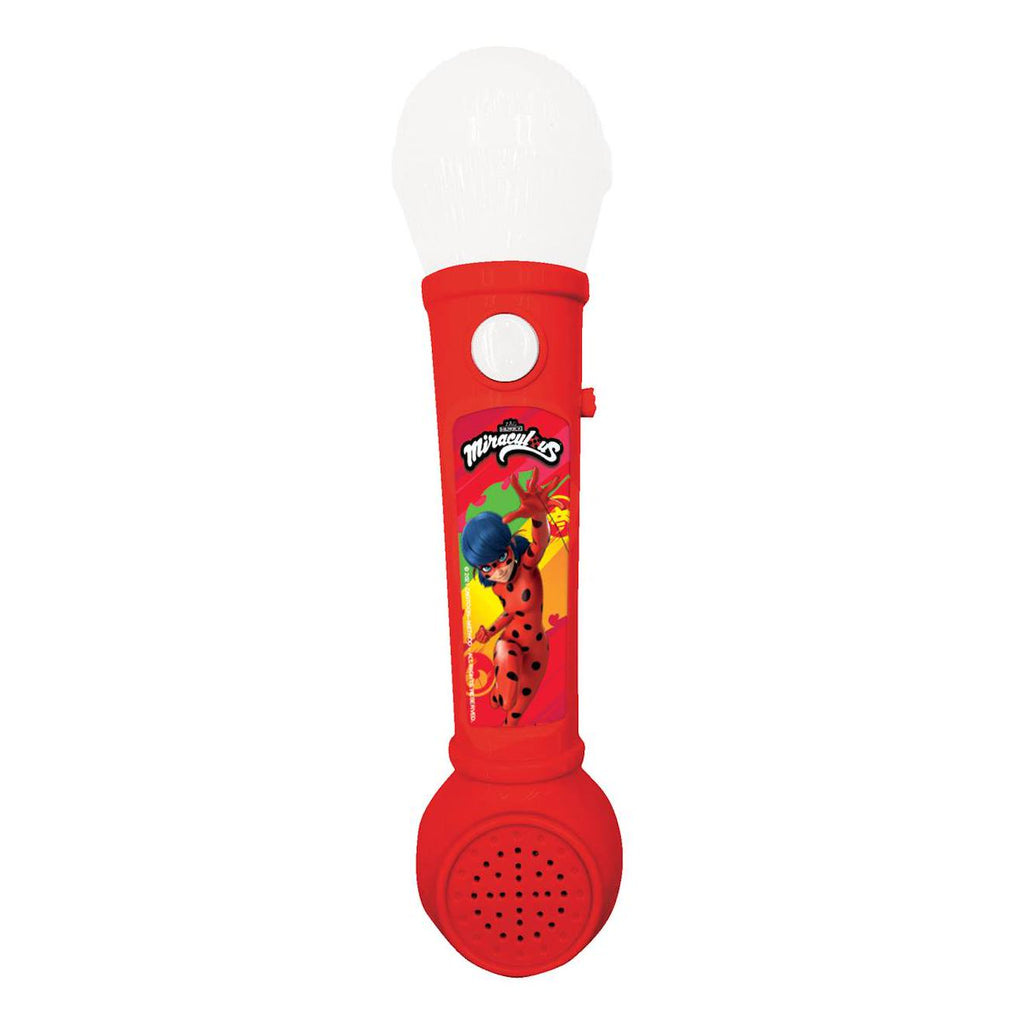 Microphone lumineux avec mélodies et effets sonores miraculous multicolore