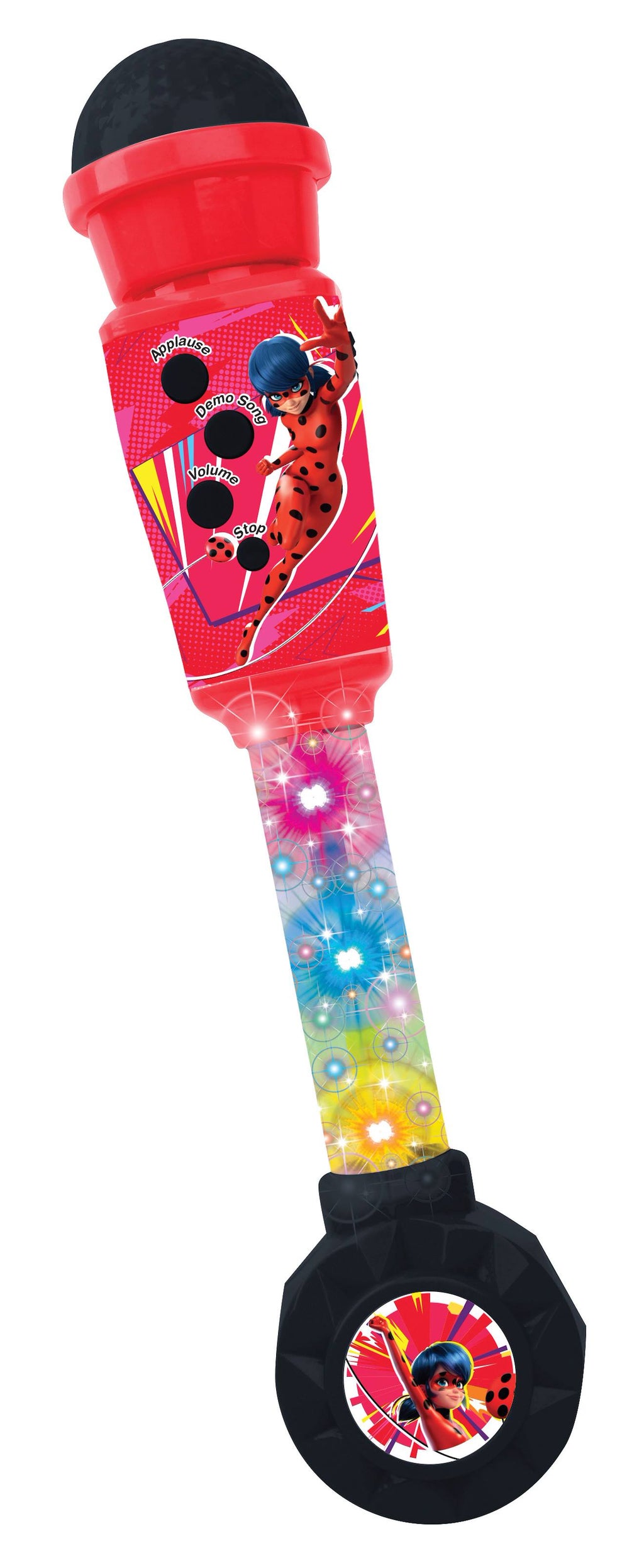 Microphone miraculous avec tube lumineux et enceinte multicolore