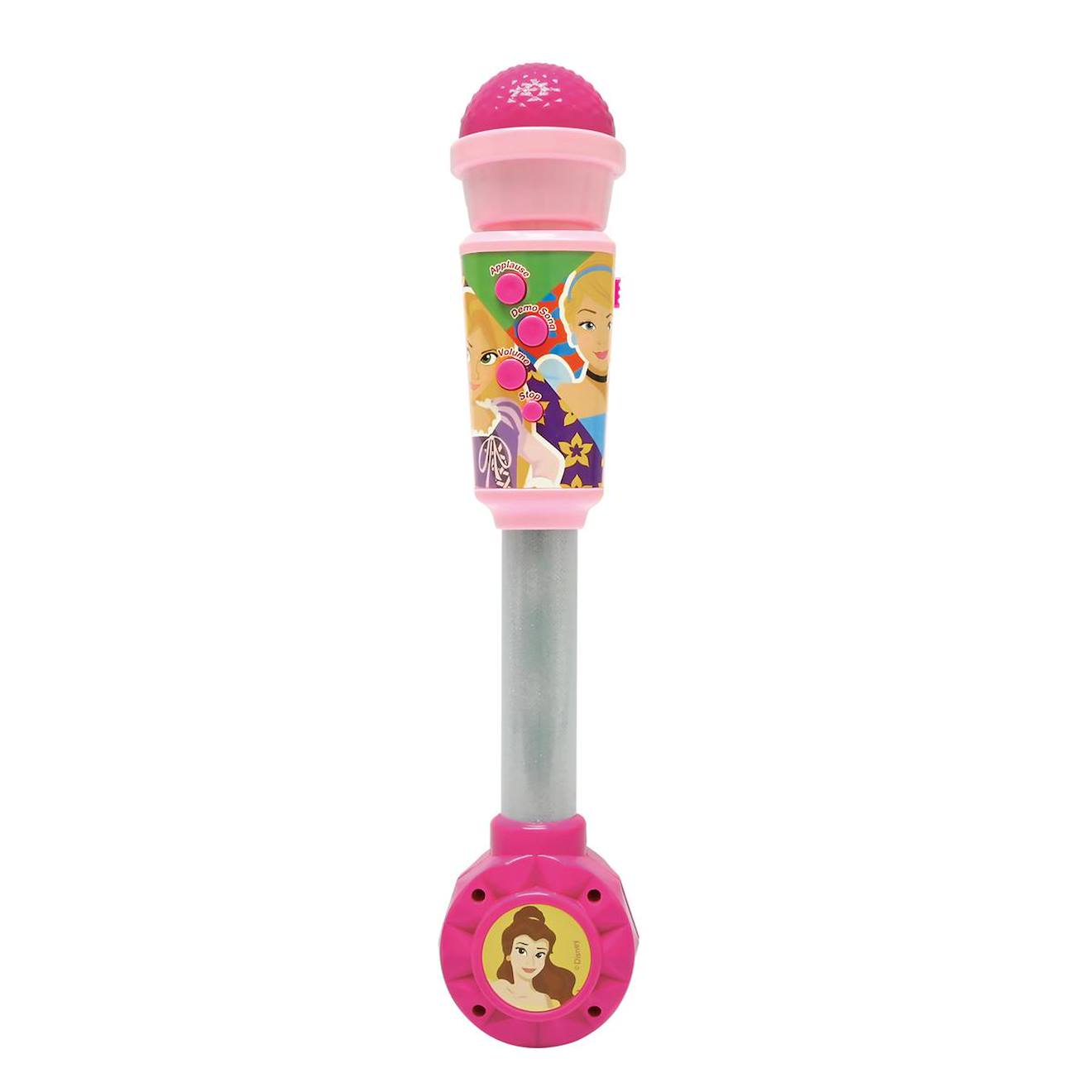 Microphone princesse Disney avec tube lumineux et enceinte multicolore
