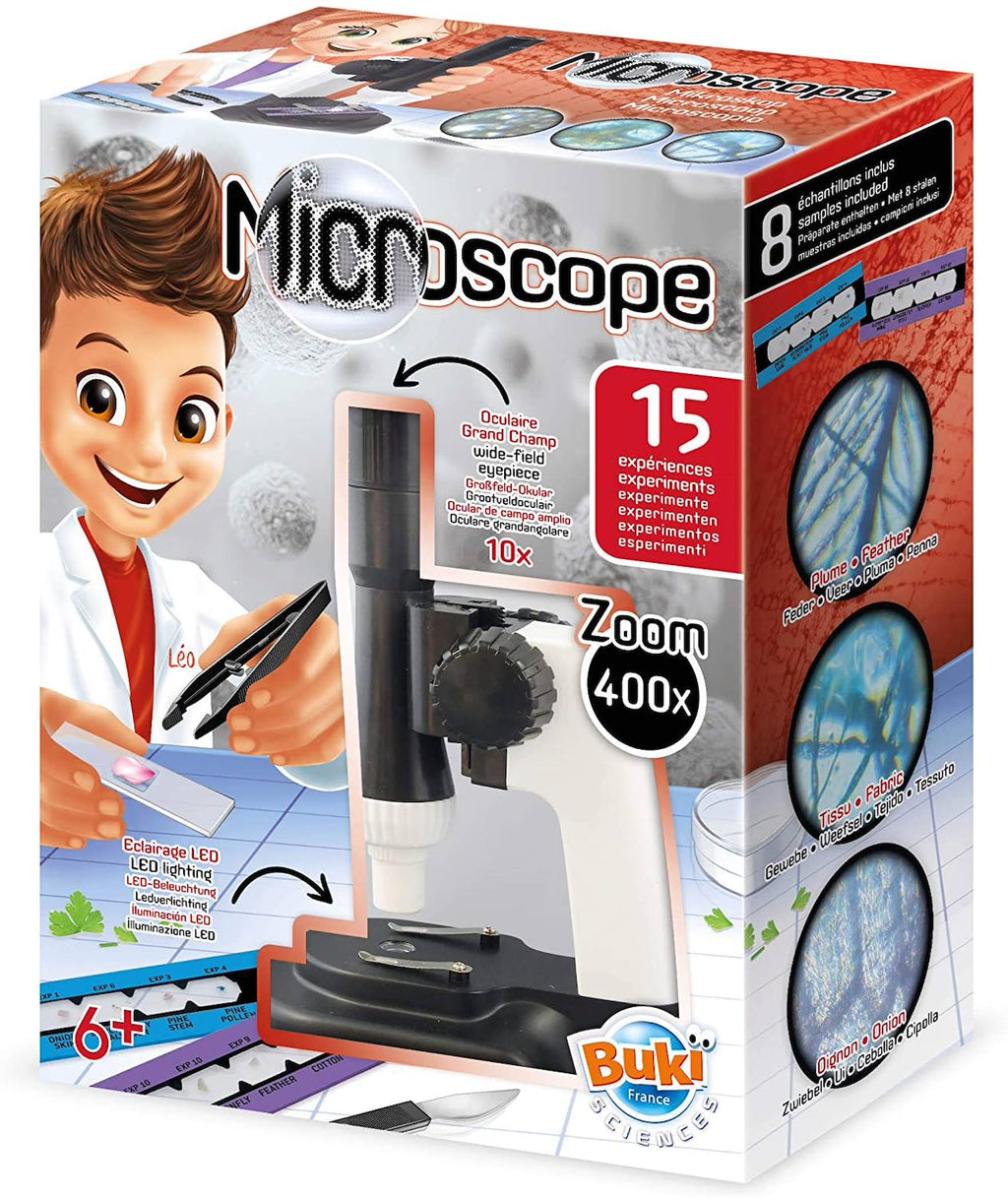 Microscope 15 expériences gris