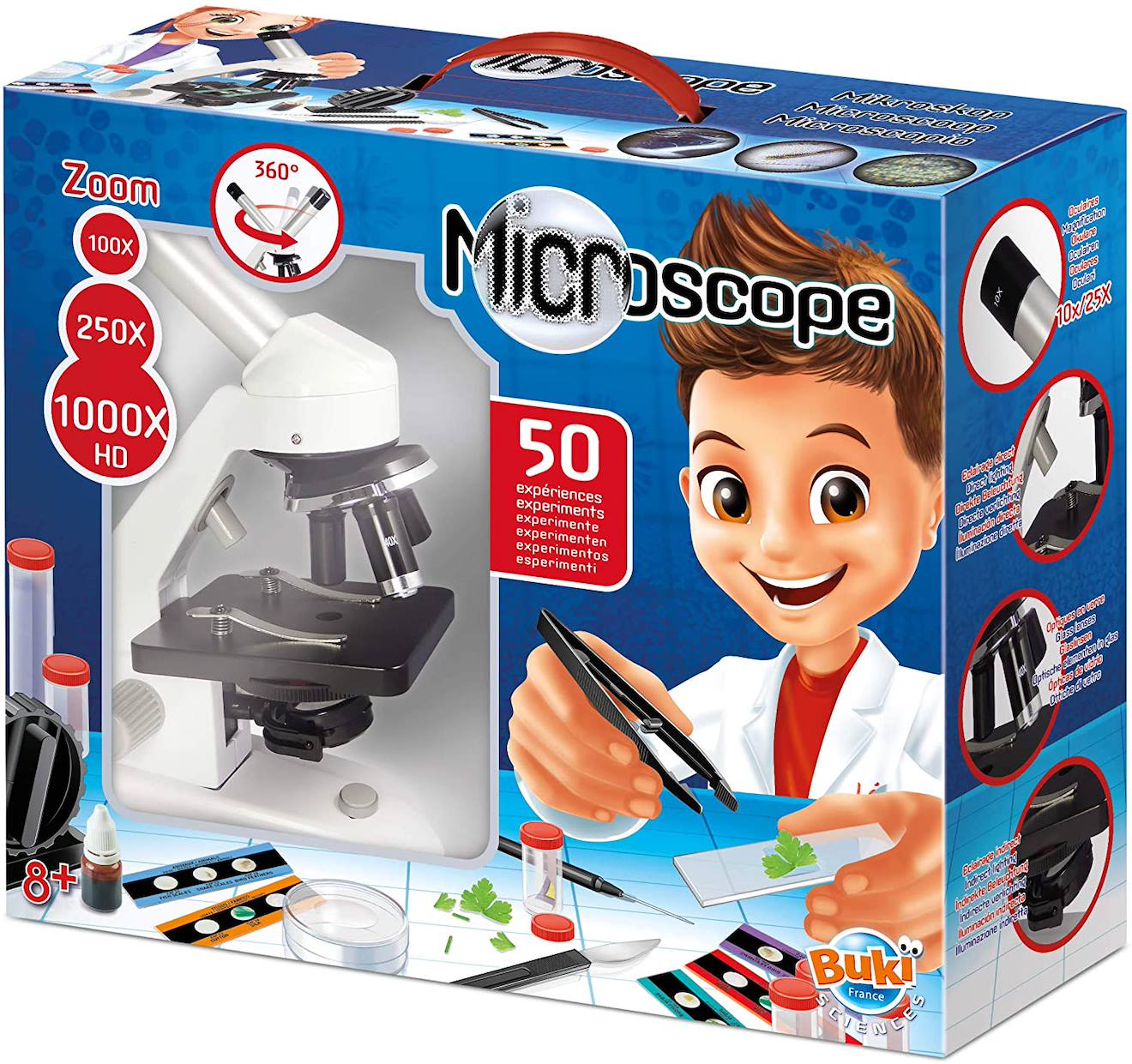 Microscope 50 expériences bleu