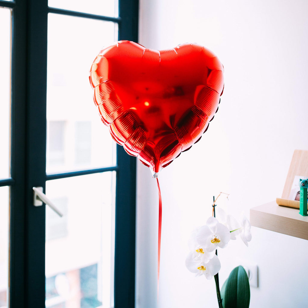 Ballon cœur rouge pour une livraison cadeau originale