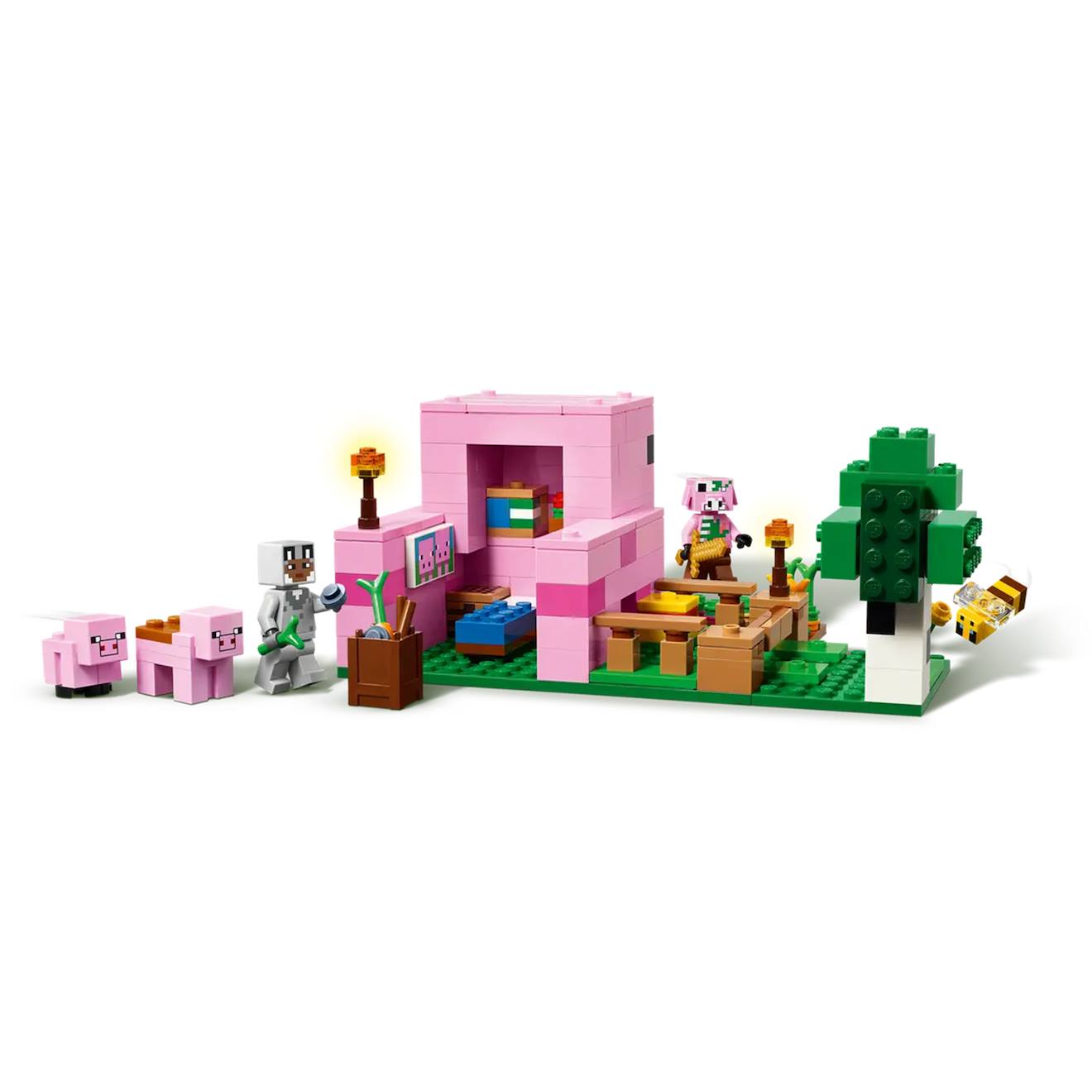 Minecraft la maison de porcelet 21268 multicolore