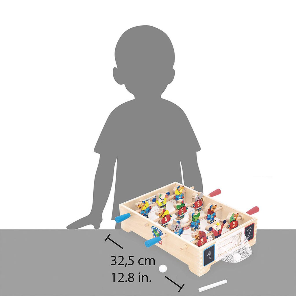 Mini baby hockey en bois FSC multicolore