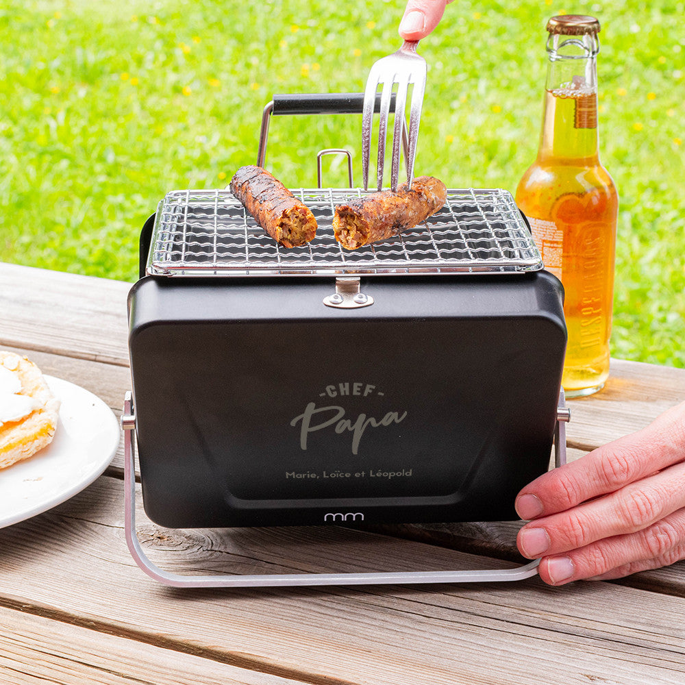 Mini Barbecue Papa à Personnaliser - Accessoires Barbecue