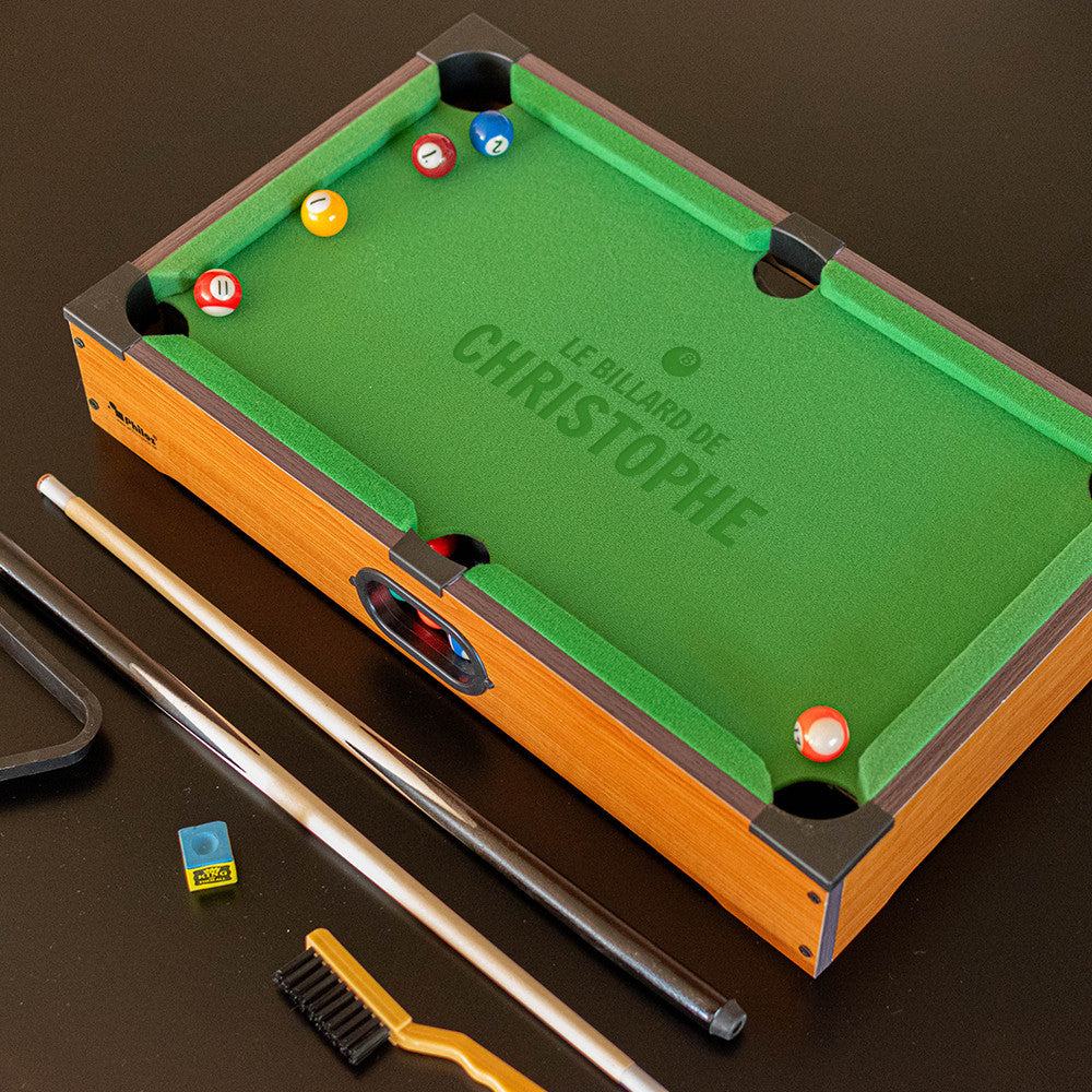 Mini Billard de Table à Personnaliser - Jeu d'Adresse
