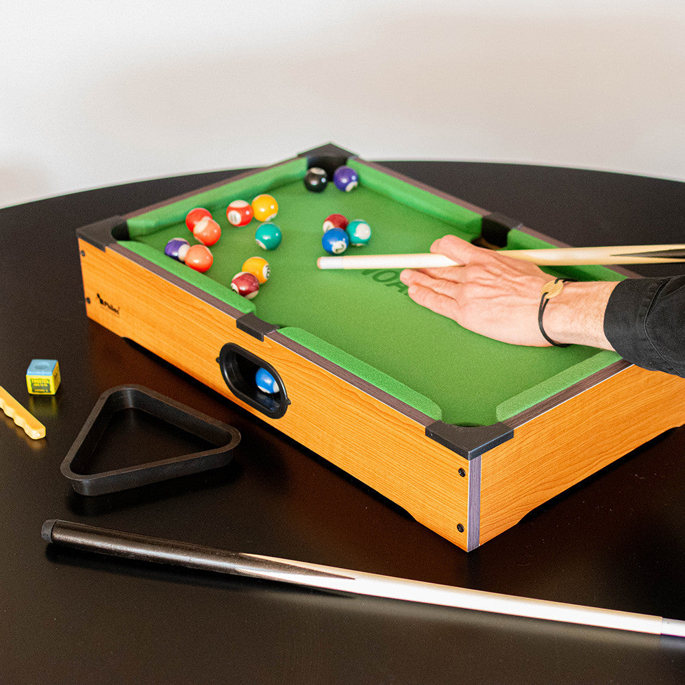Mini Billard de Table Prénom à Personnaliser - Jeu d'Adresse