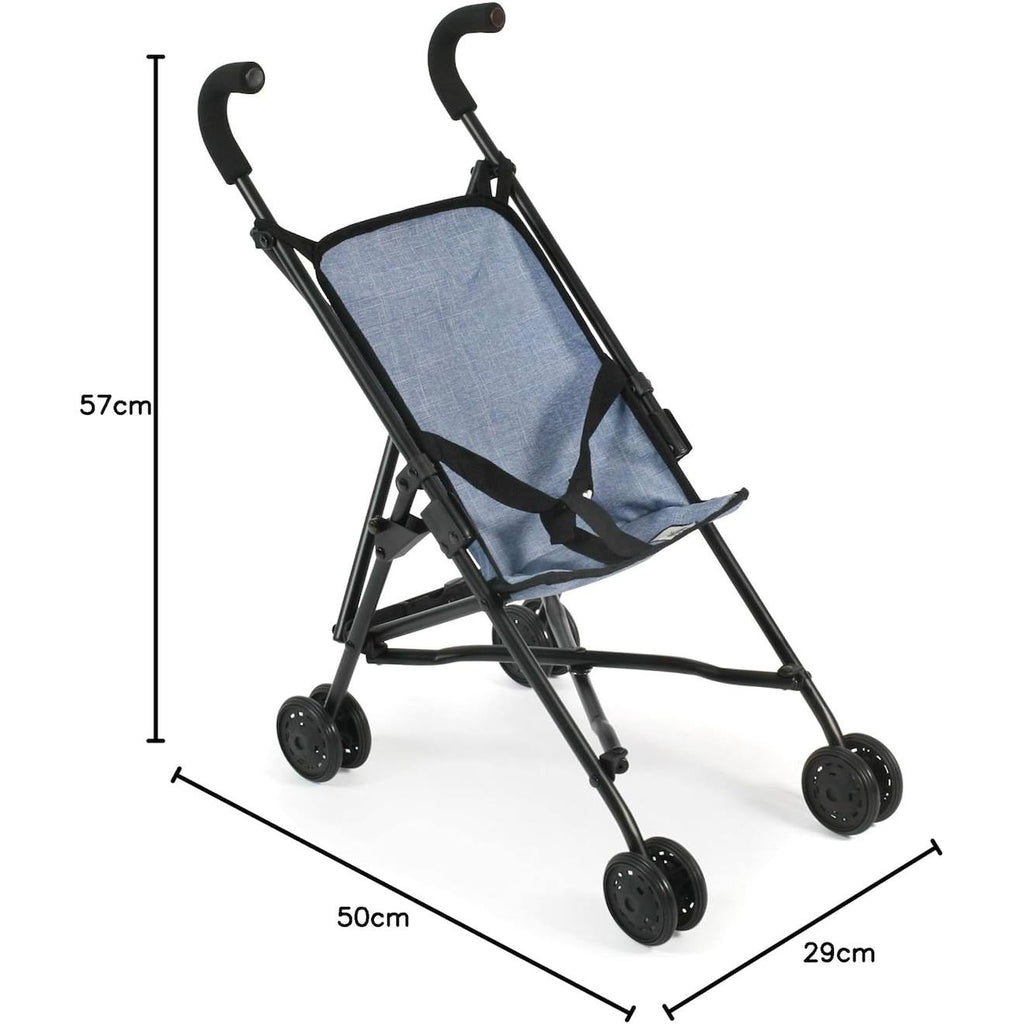 Mini-buggy roma jean bleu gris et noir