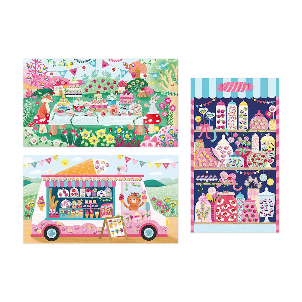 Mini-canes gourmandises multicolore