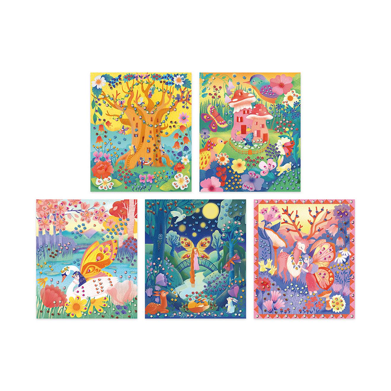 Mini-canes jardin secret multicolore