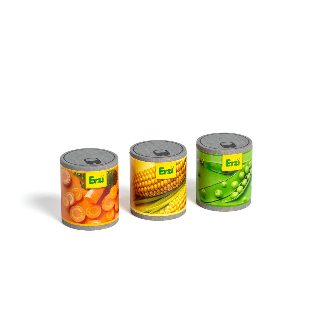 Mini conserves de légumes gris