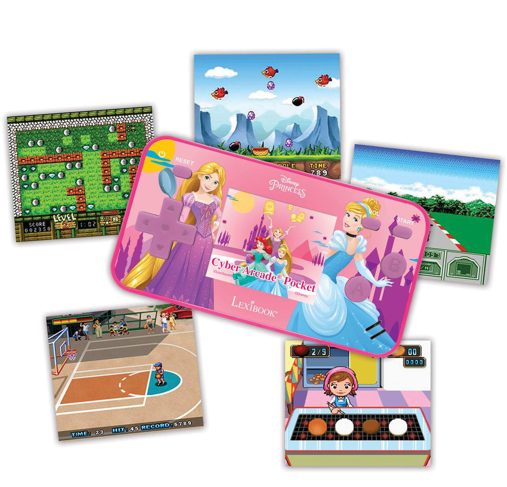 Mini console de jeux portable couleur Disney princesse cyber arcade pocket multicolore