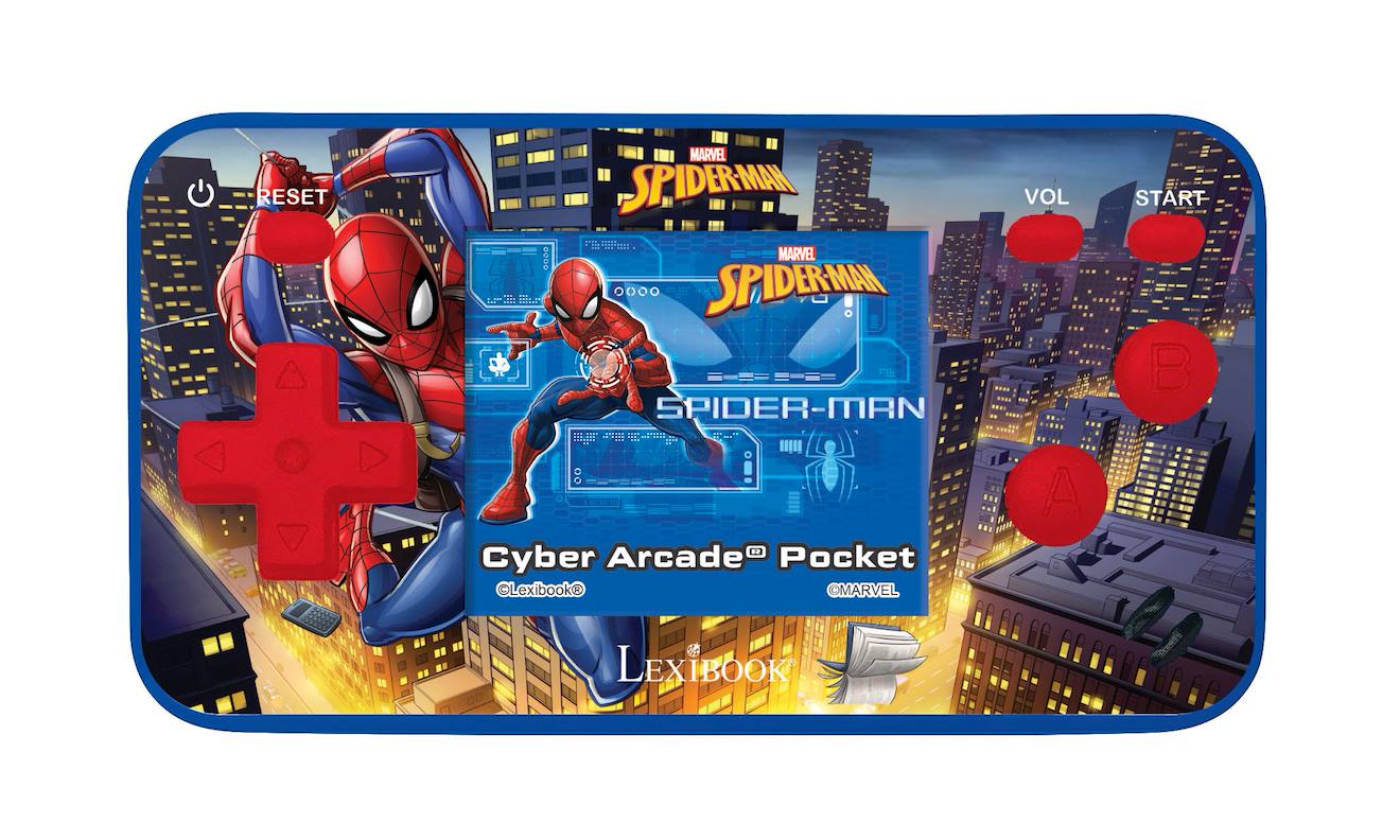 Mini console de jeux portable couleur Spiderman cyber arcade pocket multicolore