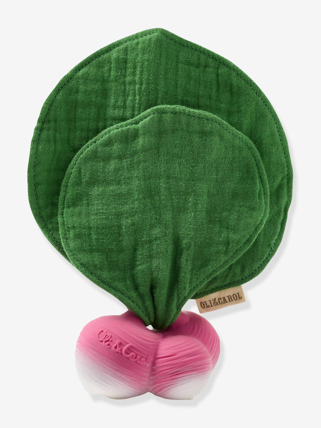 Mini doudou ramona le radis - rose