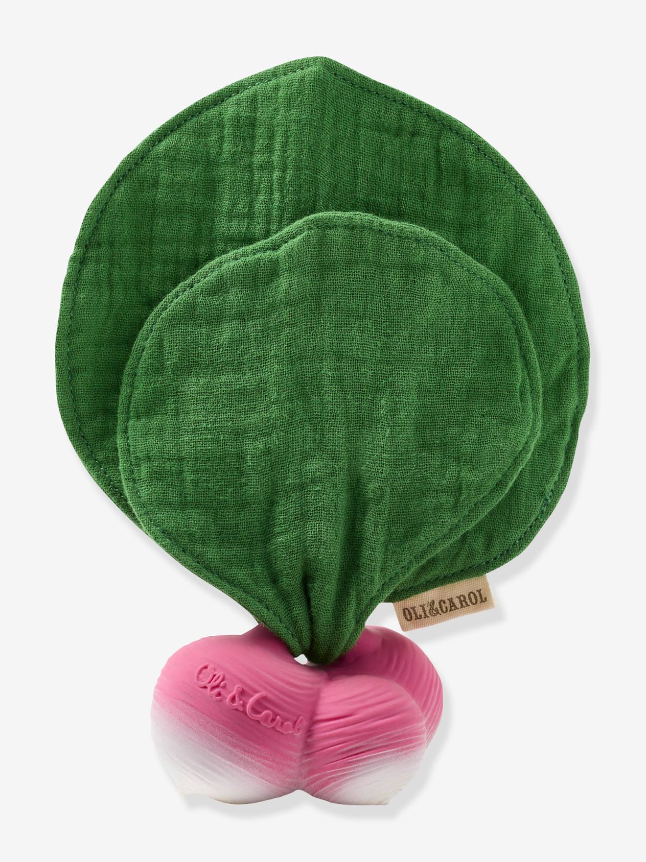Mini doudou ramona le radis - rose