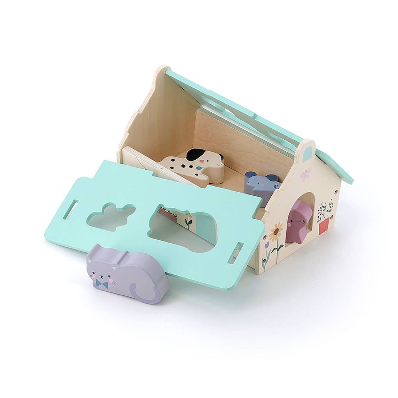 Mini ferme des formes beige