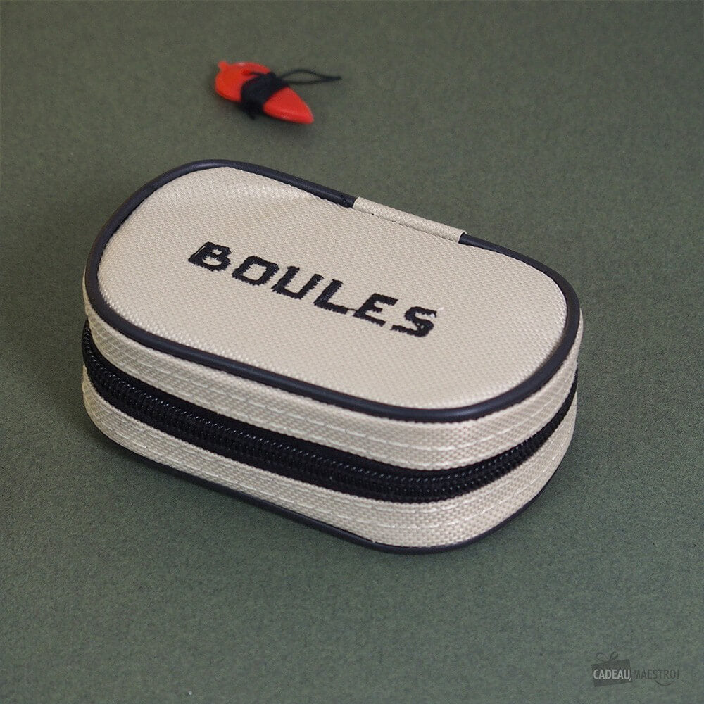 Mini Jeu 6 Boules de Pétanque en Acier - Jeu d'Adresse Kikkerland