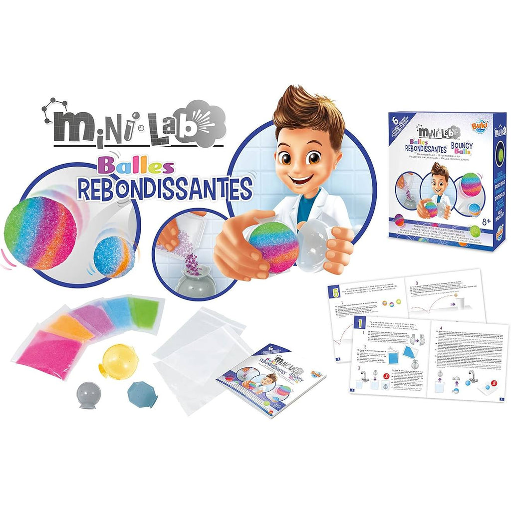 Mini lab balles rebondissantes bleu