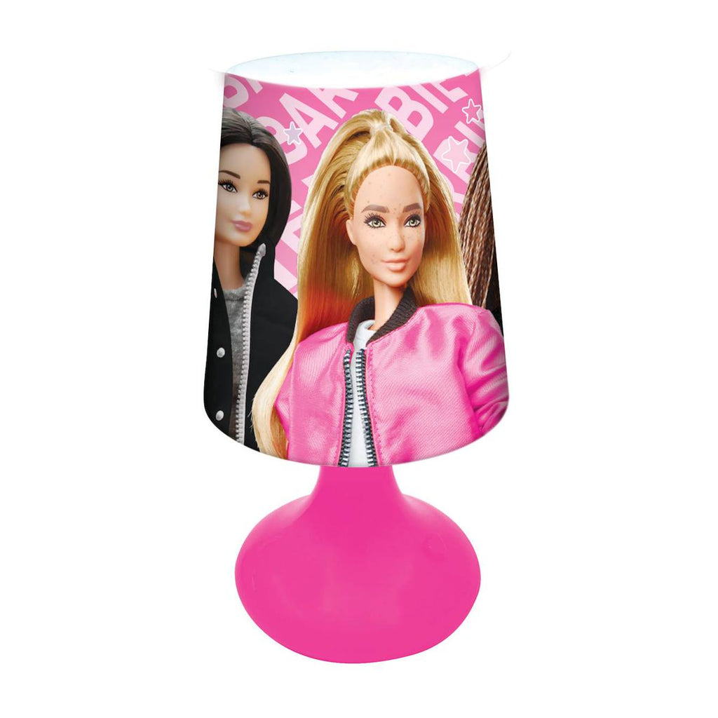 Mini lampe de chevet veilleuse sans fil Barbie rose