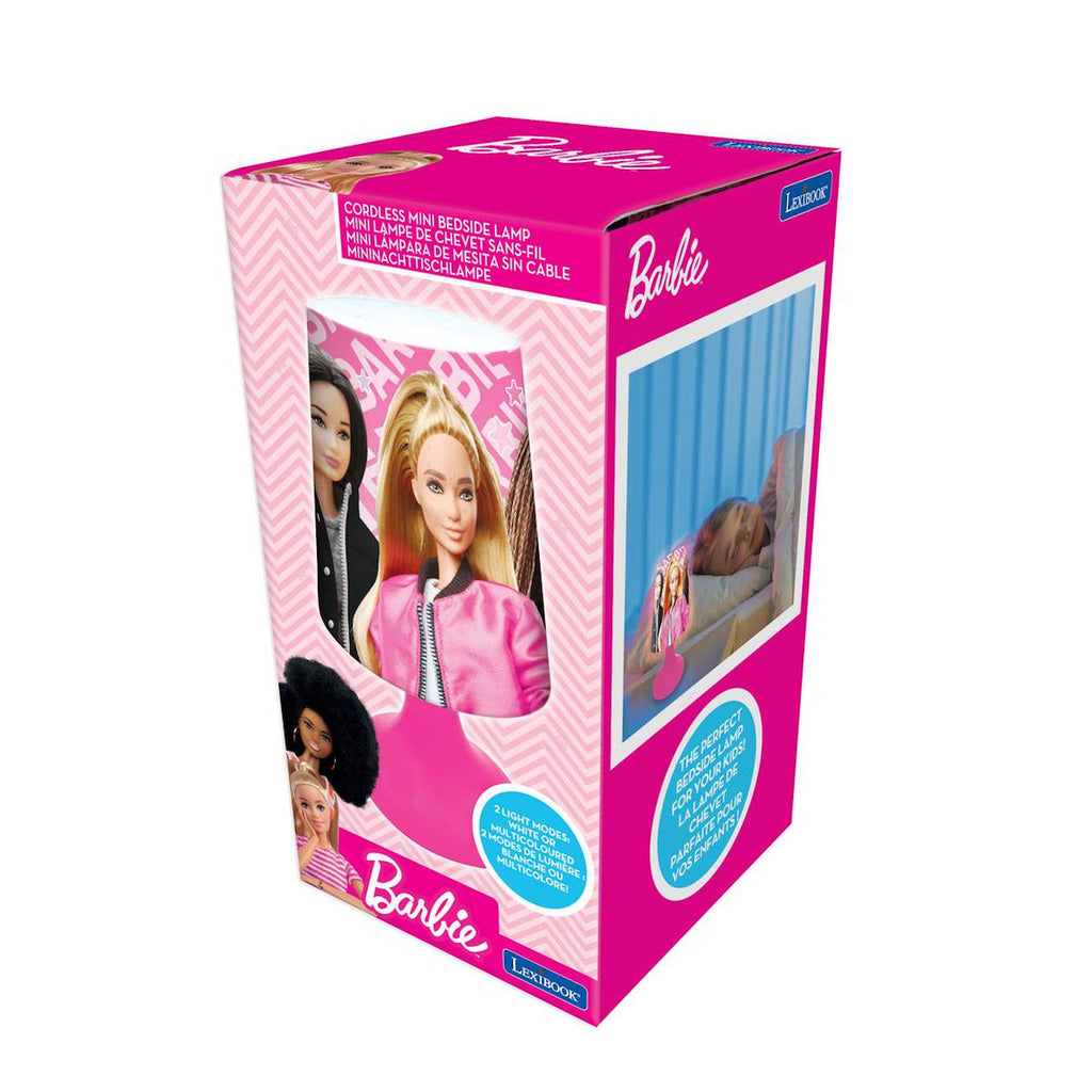 Mini lampe de chevet veilleuse sans fil Barbie rose