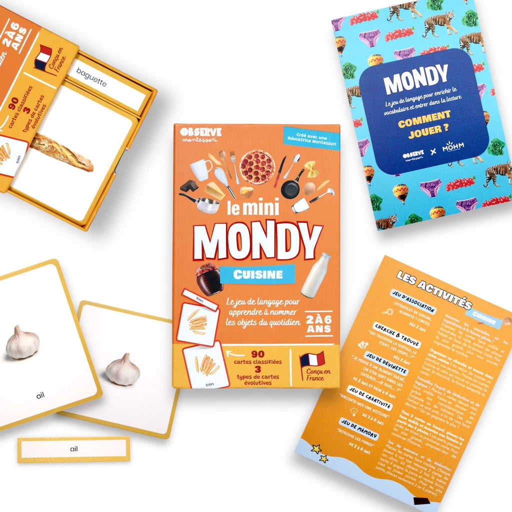 Mini-mondy - 90 cartes maison - langage cuisine