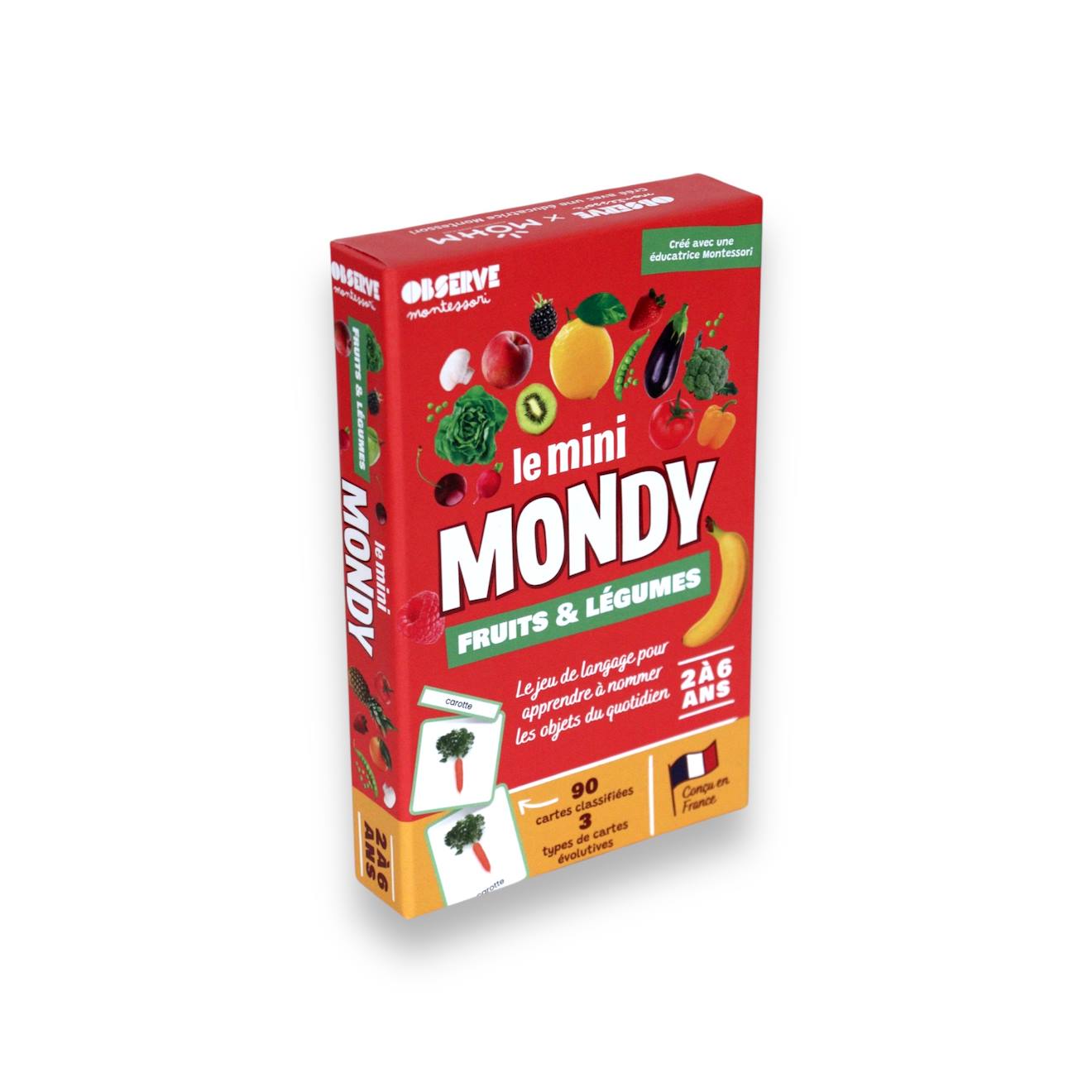 Mini-mondy - 90 cartes maison - langage fruits & légumes