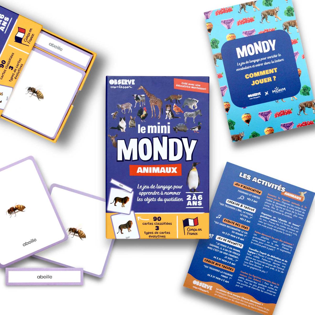 Mini-mondy - 90 cartes maison - langage animaux