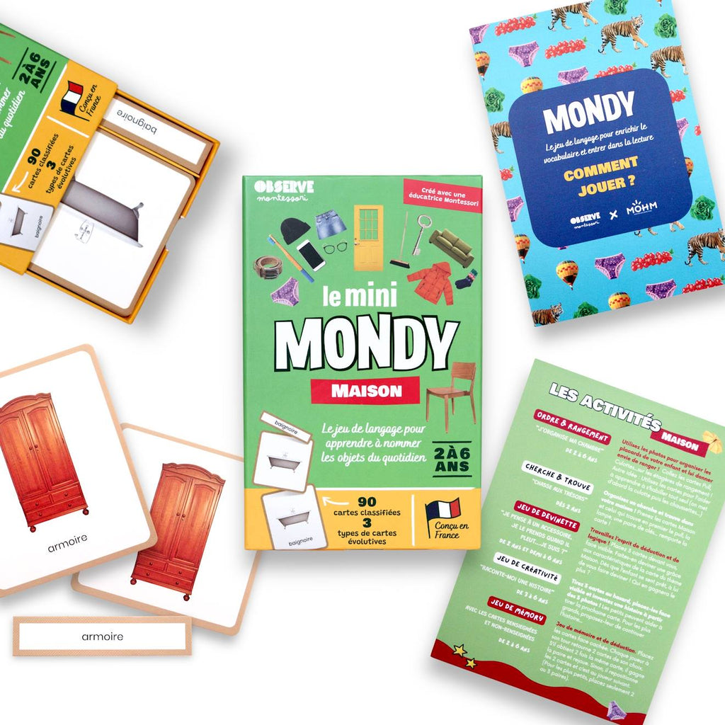 Mini-mondy - 90 cartes maison - langage maison