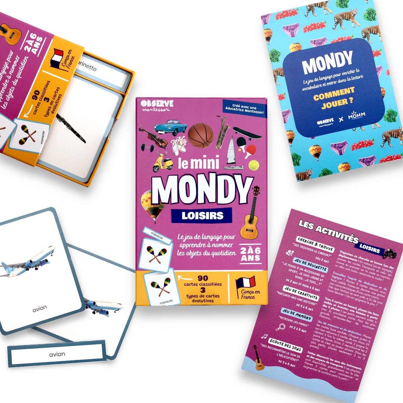Mini-mondy - 90 cartes maison - langage loisirs