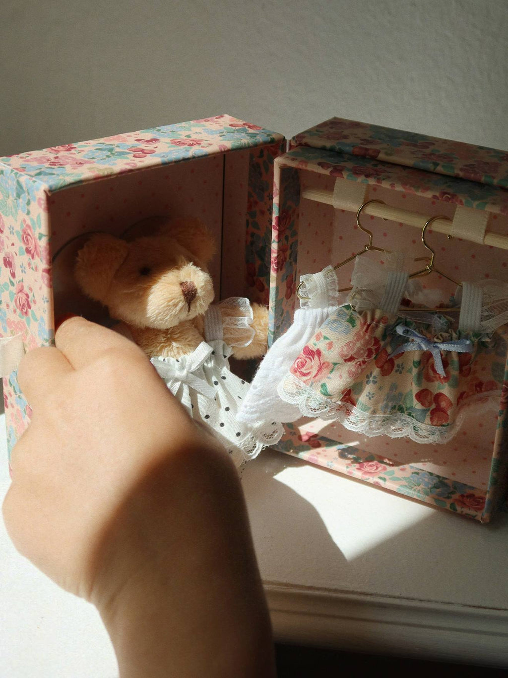 Mini peluche à habiller konges slojd rose